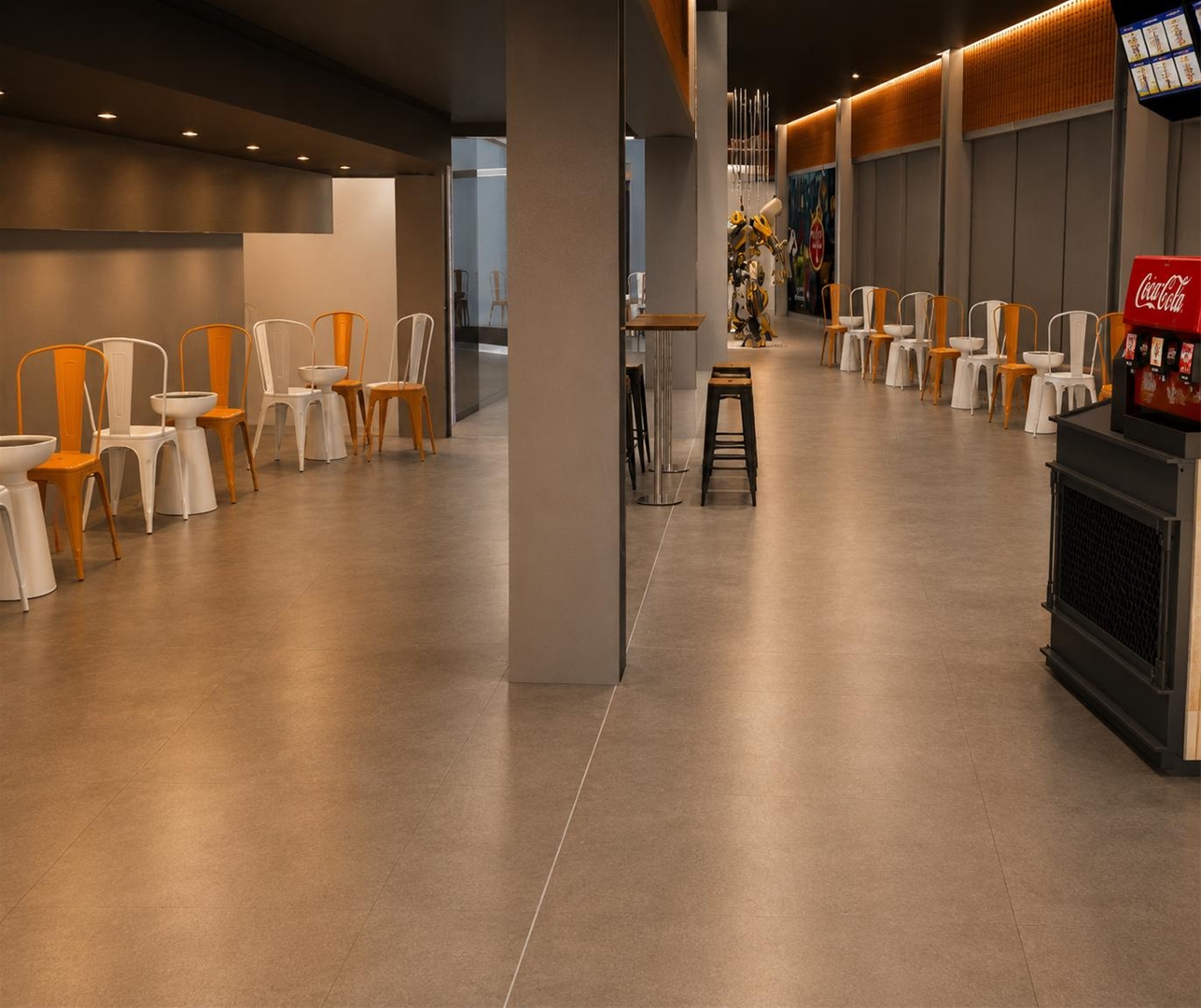 Khu vực sảnh chờ tại Baria Cinema